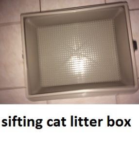 sifting cat litter box